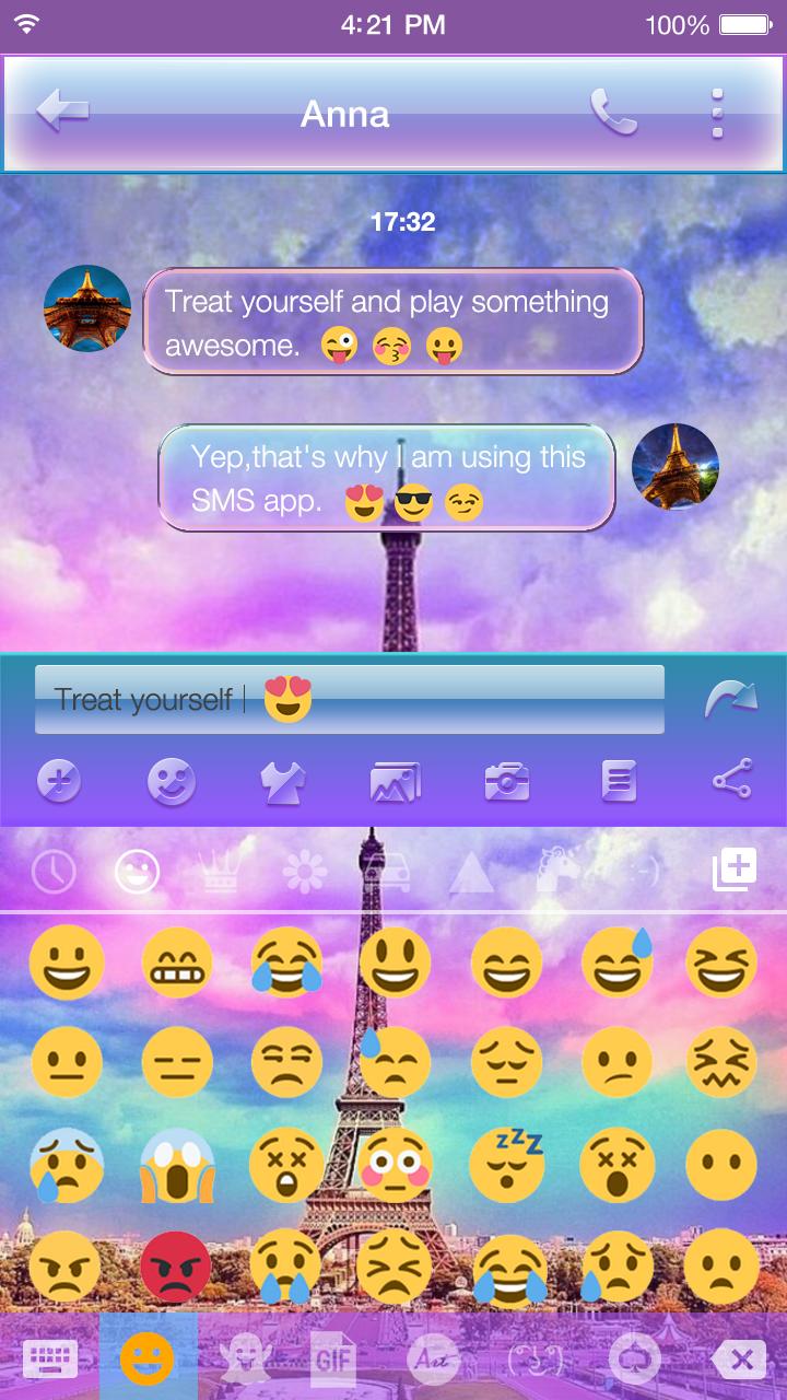 Rainbow Eiffel Tower Emoji Keyboard For Android Apk Download