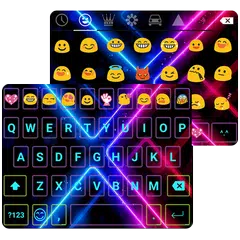 Color Neon Emoji Keyboard