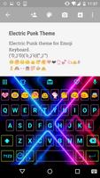 Color Neon Emoji Keyboard Affiche