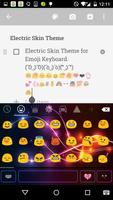 Neon Electric Emoji Keyboard screenshot 1