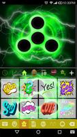 Fidget Spinner Neon Keyboard Theme🔥 screenshot 2