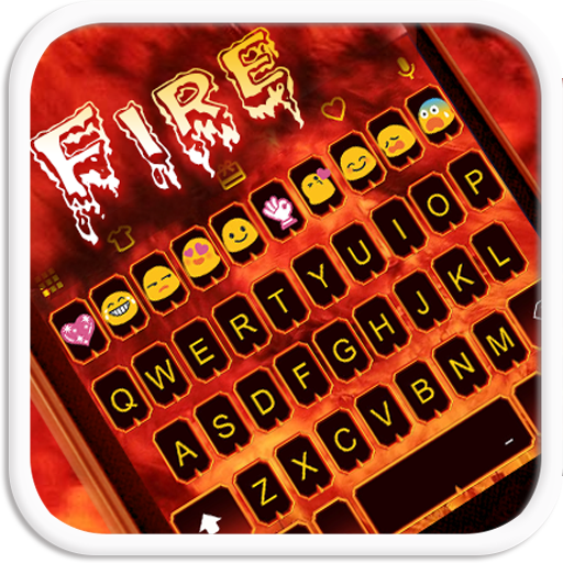 Fire Emoji Keyboard Theme