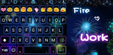 Fireworks Emoji Keyboard Theme