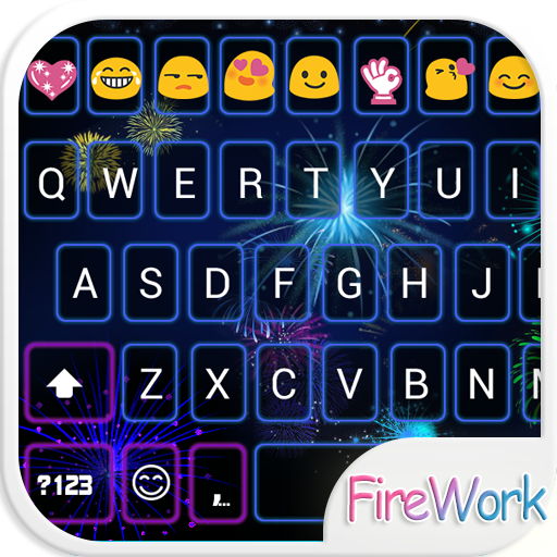 Fireworks Emoji Keyboard Theme