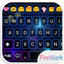 Fireworks Emoji Keyboard Theme APK
