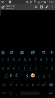 Emoji Keyboard Flat Black Blue ảnh chụp màn hình 1