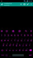 Emoji Keyboard Flat Black Pink screenshot 3