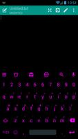 Emoji Keyboard Flat Black Pink تصوير الشاشة 3