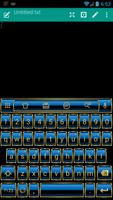 Emoji Keyboard Frame Blue Gold Screenshot 2