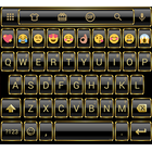 Emoji Keyboard Frame Gold icon