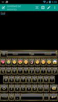 Emoji Keyboard Frame Gold screenshot 1