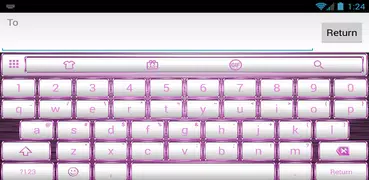 Frame WhitePink Emoji Keyboard