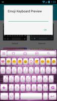 Emoji Keyboard Frame WhitePink Poster