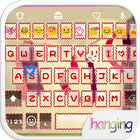 Hanging Love Emoji Keyboard ícone