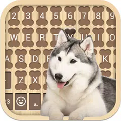 Husky Dog Emoji Keyboard APK download