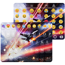 Jet Neon Emoji Keyboard Theme APK