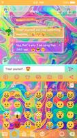 Holi Art Emoji Keyboard Theme Plakat