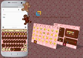 Emoji Keyboard Love Chocolate পোস্টার