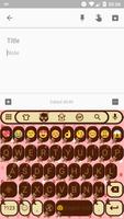 Emoji Keyboard Love Chocolate capture d'écran 1