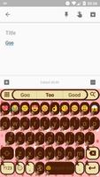 Emoji Keyboard Love Chocolate imagem de tela 2