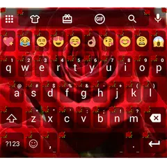 Emoji Keyboard Love Rose Theme APK 下載