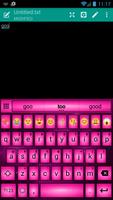 Emoji Keyboard Led Pink Theme ảnh chụp màn hình 1