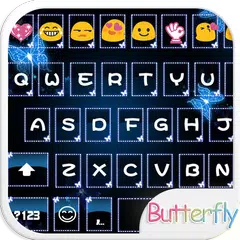 Light Butterfly Emoji Keyboard APK download