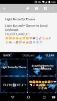 Light Butterfly Emoji Keyboard Ekran Görüntüsü 3