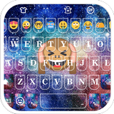 Galaxy Monkey Emoji Keyboard Theme icône