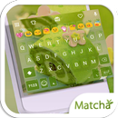 Green Cake Emoji Keyboard Theme APK