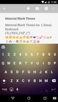 Material Black Emoji Keyboard Poster