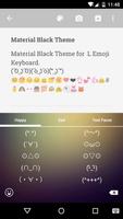 Material Black Emoji Keyboard captura de pantalla 2
