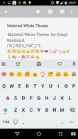 Material White Emoji Keybaord Affiche