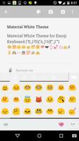Material White Emoji Keybaord capture d'écran 1