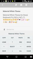 Material White Emoji Keybaord capture d'écran 2