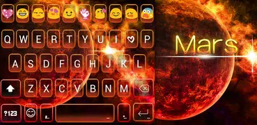 Mars Love Emoji Keyboard Theme