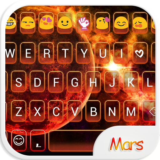 Mars Love Emoji Keyboard Theme