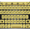 Emoji Keyboard Metallic Gold