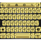 Emoji Keyboard Metallic Gold icône