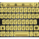 Emoji Keyboard Metallic Gold APK