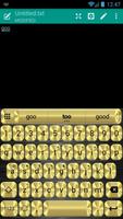 Emoji Keyboard Metallic Gold ảnh chụp màn hình 1