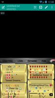 Emoji Keyboard Metallic Gold ảnh chụp màn hình 3