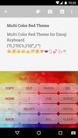 Multicolor Red Emoji Keyboard Ekran Görüntüsü 2