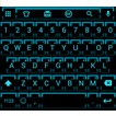 Emoji Keyboard Neon Blue 2