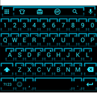 Emoji Keyboard Neon Blue 2 biểu tượng