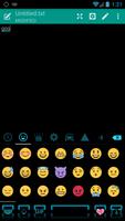 Emoji Keyboard Neon Blue 2 ảnh chụp màn hình 2