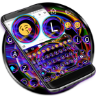 Emoji Keyboard Neon Abstract ไอคอน