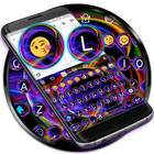 Emoji Keyboard Neon Abstract ícone