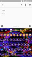 Emoji Keyboard Neon Abstract ảnh chụp màn hình 1