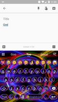 برنامه‌نما Emoji Keyboard Neon Abstract عکس از صفحه